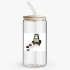 Банка с бамбуковой крышкой