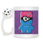 Кружка с футбольным мячиком