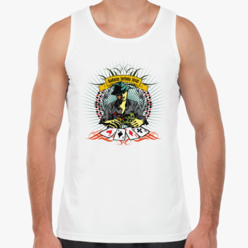 Майка с принтом Счастье сопутствует смелым