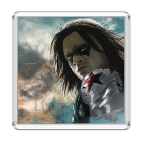 Магнит с принтом The Winter Soldier