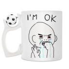 Кружка с футбольным мячиком