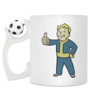 Кружка с футбольным мячиком