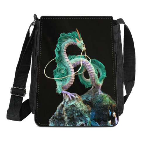 Сумка-планшет с принтом Дракон Хаку