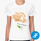 Женская спортивная футболка