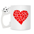 Кружка с футбольным мячиком