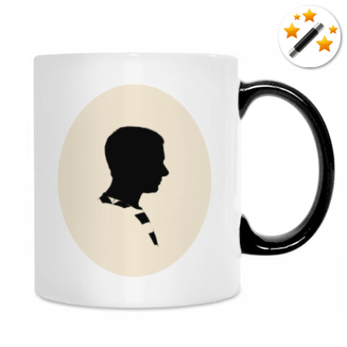 Кружка-хамелеон с принтом Sherlock