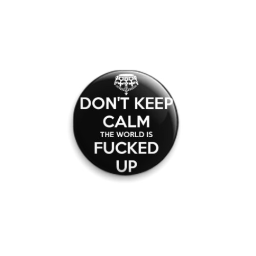 Значок 25мм keep calm