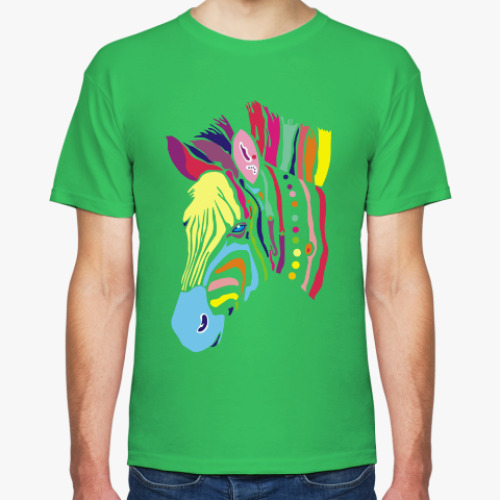 Футболка с принтом Зебра