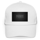 Кепка / бейсболка, белая (печать) Peace