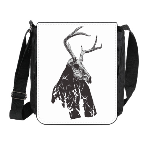 Сумка на плечо (мини-планшет) с принтом Адепт