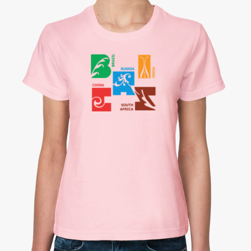 Женская футболка БРИКС (BRICS)