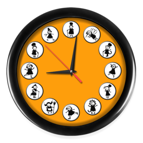 Настенные часы с принтом Питерское время