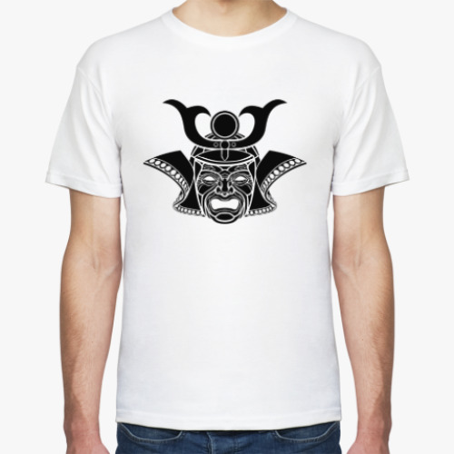 Футболка с принтом Маска Самурая