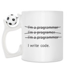 Кружка с футбольным мячиком