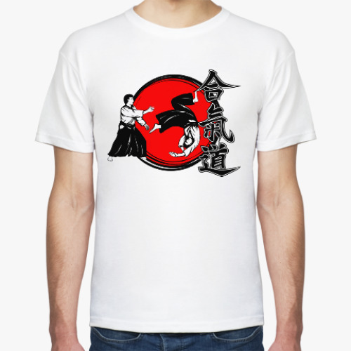 Футболка с принтом айкидо