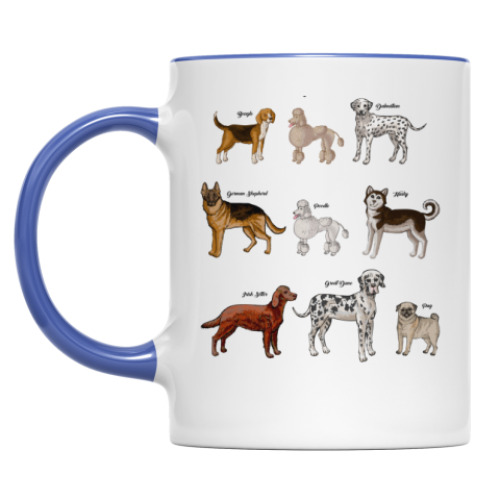 Кружка с принтом Собаки