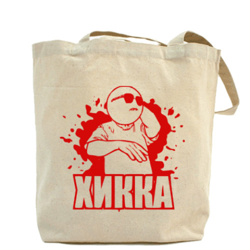 Сумка шоппер с принтом ХИККА