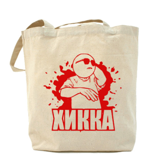 Сумка шоппер с принтом ХИККА