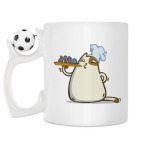 Кружка с футбольным мячиком
