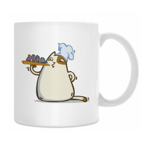 Кружка с принтом Пятничный Котик №25