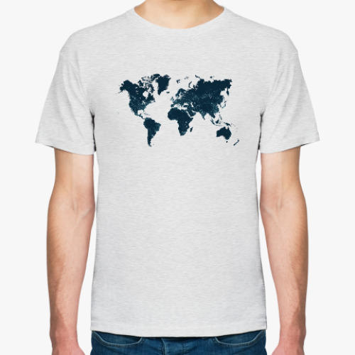 Футболка Communications network map