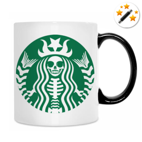 Кружка-хамелеон с принтом STARBUCKS