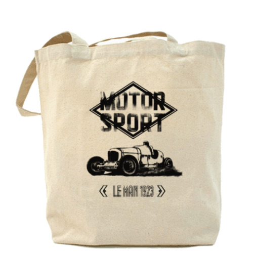 Сумка шоппер с принтом автомобиль