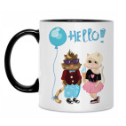 Кружка двухцветная