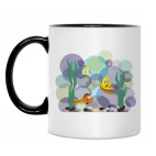 Кружка двухцветная