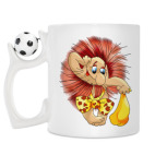 Кружка с футбольным мячиком