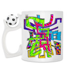 Кружка с футбольным мячиком