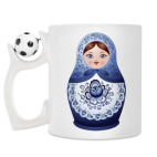 Кружка с футбольным мячиком