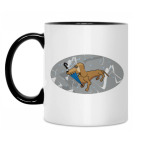 Кружка двухцветная