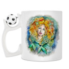 Кружка с футбольным мячиком