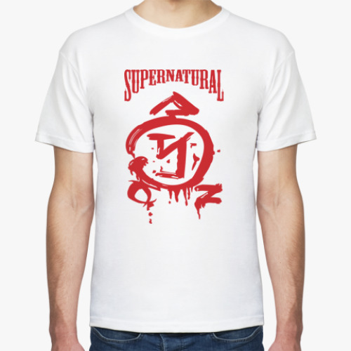 Футболка с принтом Supernatural - Знак Ангела