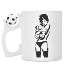 Кружка с футбольным мячиком