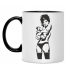 Кружка двухцветная