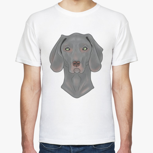 Футболка с принтом Веймаранер