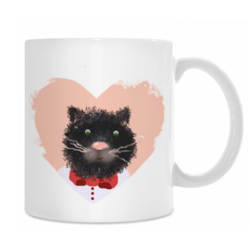 Кружка с принтом Портрет кота