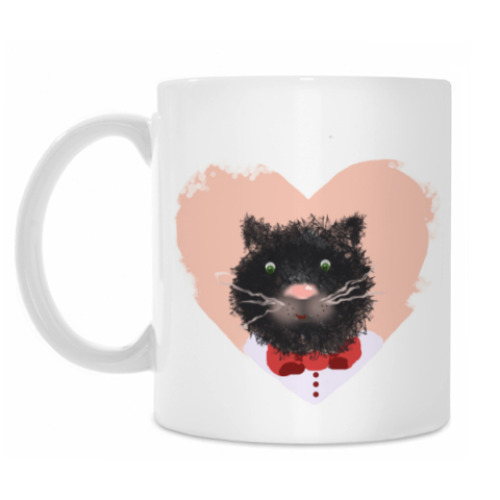 Кружка с принтом Портрет кота