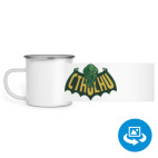 Кружка металлическая белая (круговая запечатка)