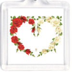 Сердце розами