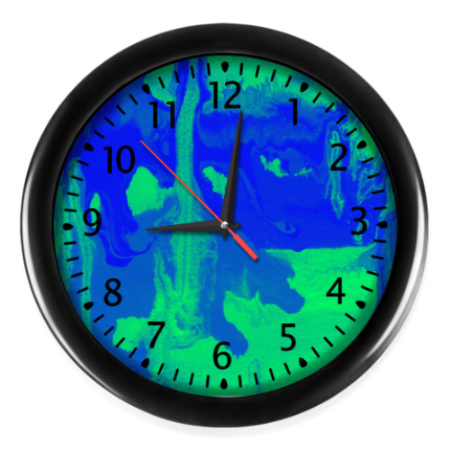 Настенные часы с принтом Яркая пастель