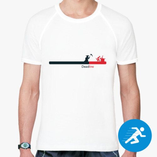 Спортивная футболка с принтом Deadline