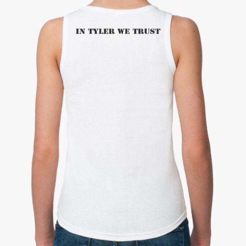 Женская майка с принтом In Tyler we trust - Fight Club
