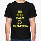 Классическая футболка skydiving прыжки парашют скайдайвинг