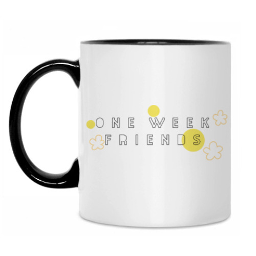 Кружка с принтом 'One Week Friends'