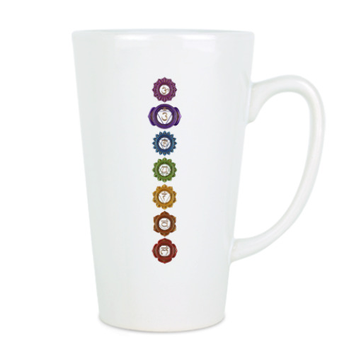 Чашка Латте с принтом Свадхистана чакра