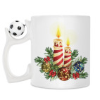 Кружка с футбольным мячиком