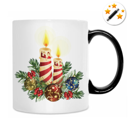 Кружка-хамелеон Новый год.